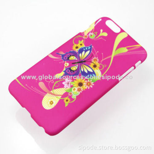 Customized hard PC cases for iPhone 6 with rubber coating